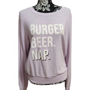 Wildfox Lilac Graphic Sweatshirt